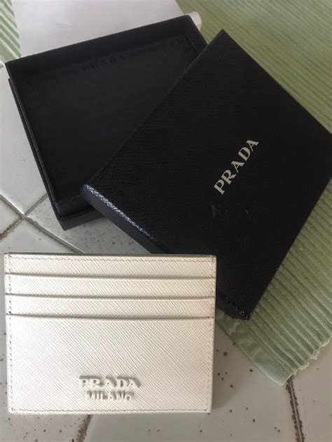 white prada milano case|prada card holders.